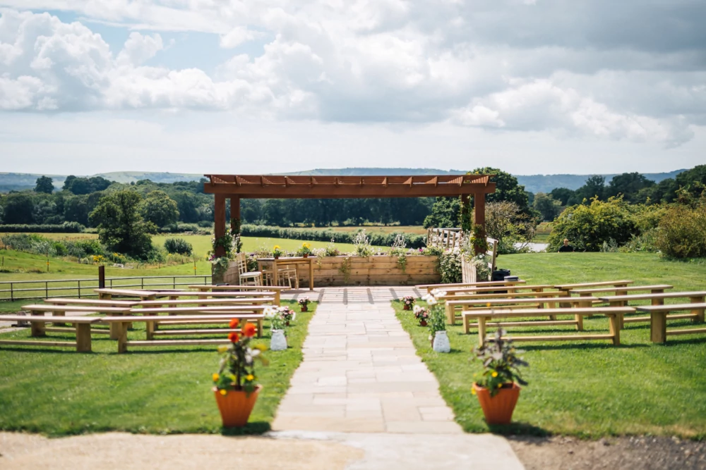 Pergola with stunning Southlands view